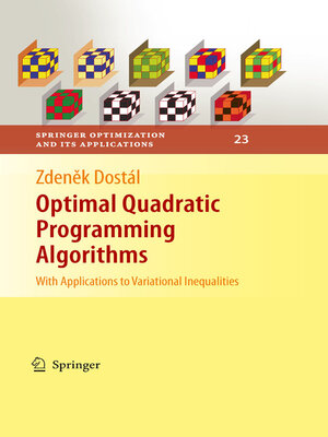 cover image of Optimal Quadratic Programming Algorithms